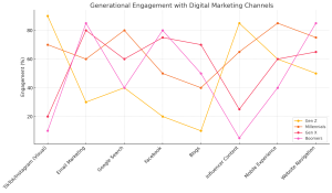 How each generation interacts with digital marketing.