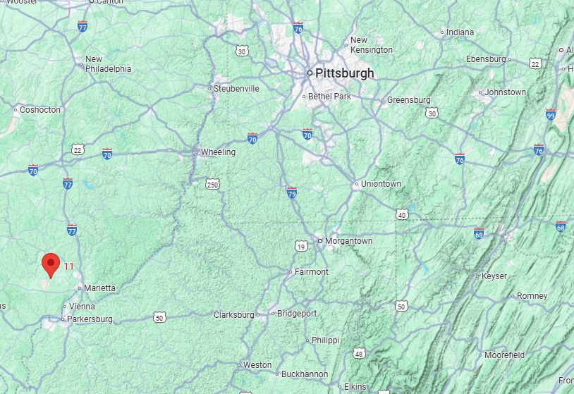 Map of The Valley List Ohio office providing local website design and app development