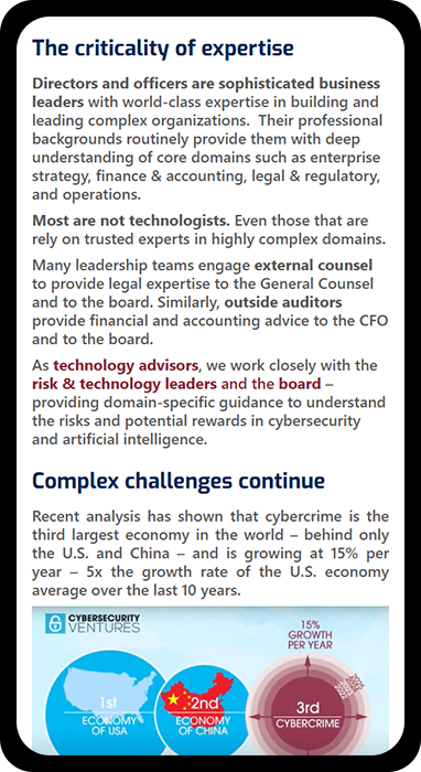 The Cap Group specializes in AI and cybersecurity advising, and together with The Valley List, created a website that is reflective of their work.